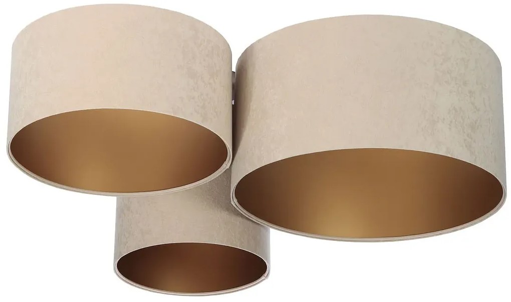 Beżowo-złota plafoniada w stylu glamour Z2-E25