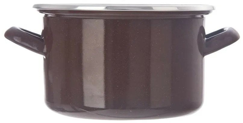 Orion Garnek emaliowany z rantem Brązowy, 2 l, 2 l