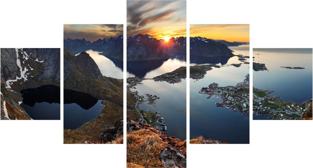Obraz - Krajobraz górski, Norwegia (125x70 cm)