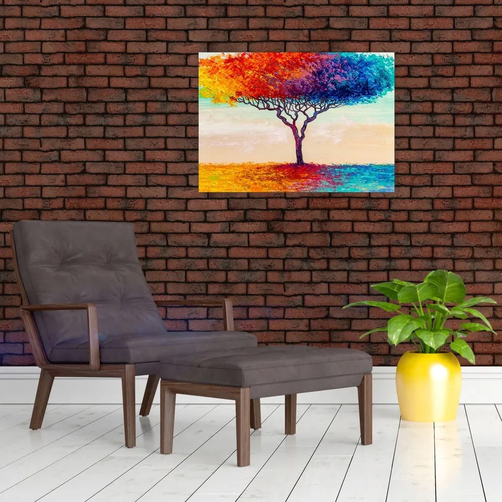 Obraz malowanego drzewa (70x50 cm)