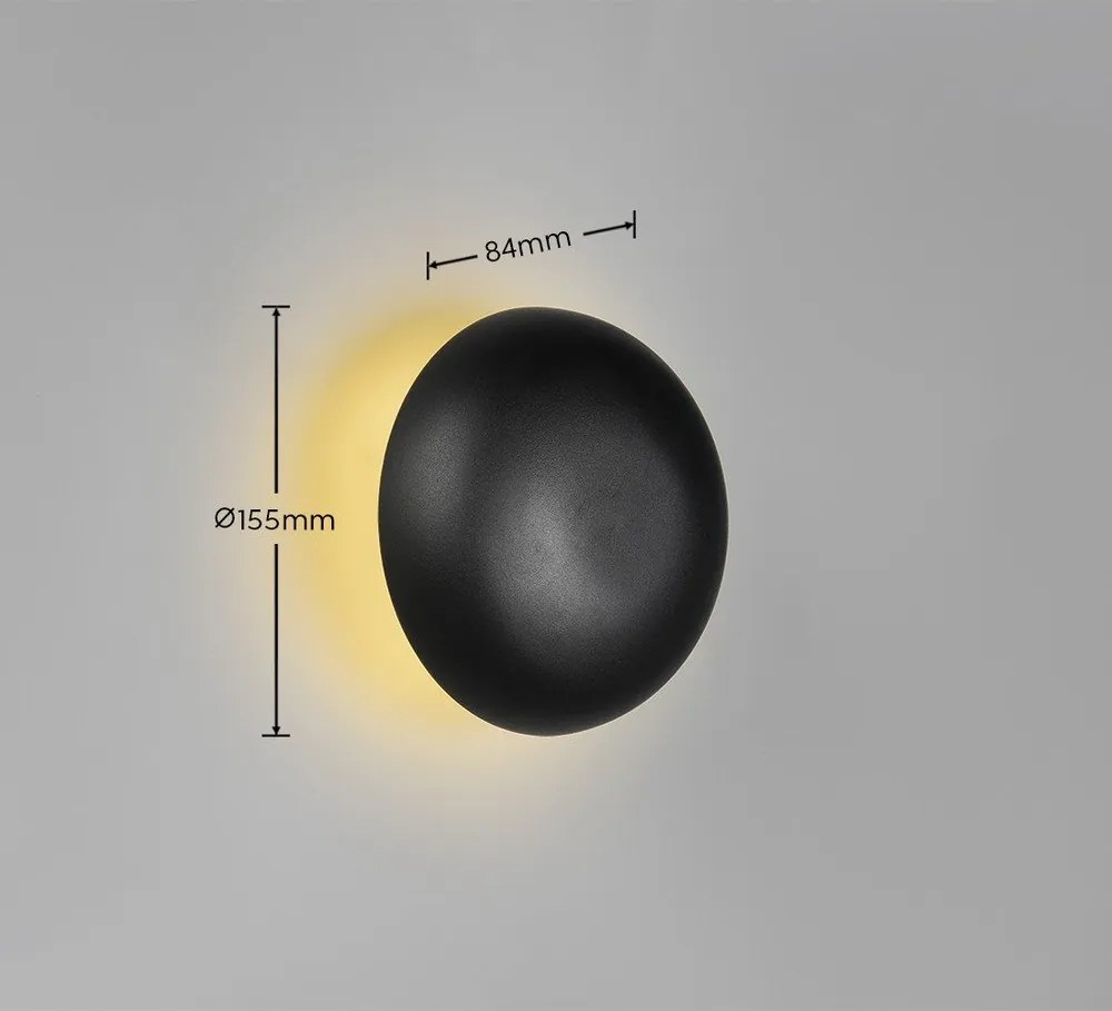 Kinkiet LED na USB w kolorze matowej czerni Davey – Reality