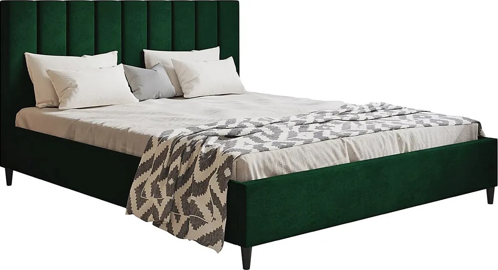 Dwuosobowe łóżko z zagłówkiem 180x200 A2-E09