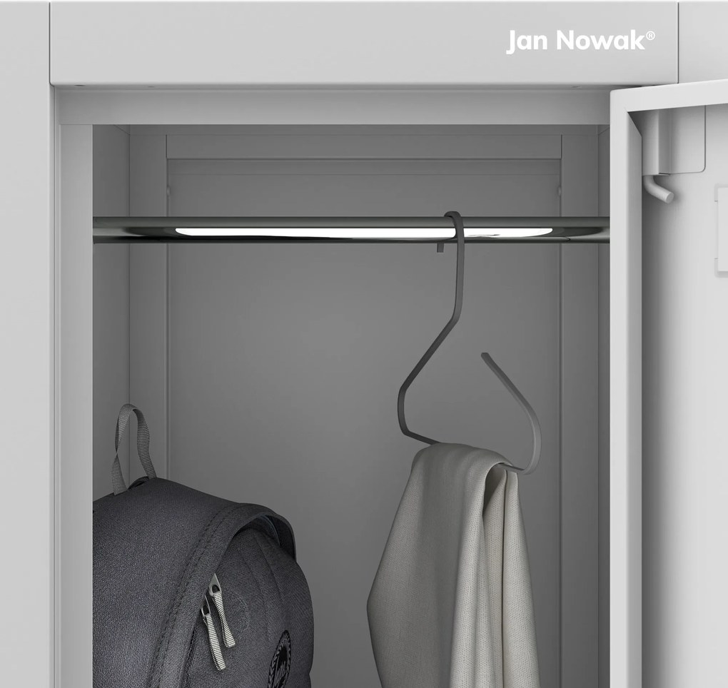 Szafka socjalna ubraniowa BHP szara: IGOREK 1 Plus