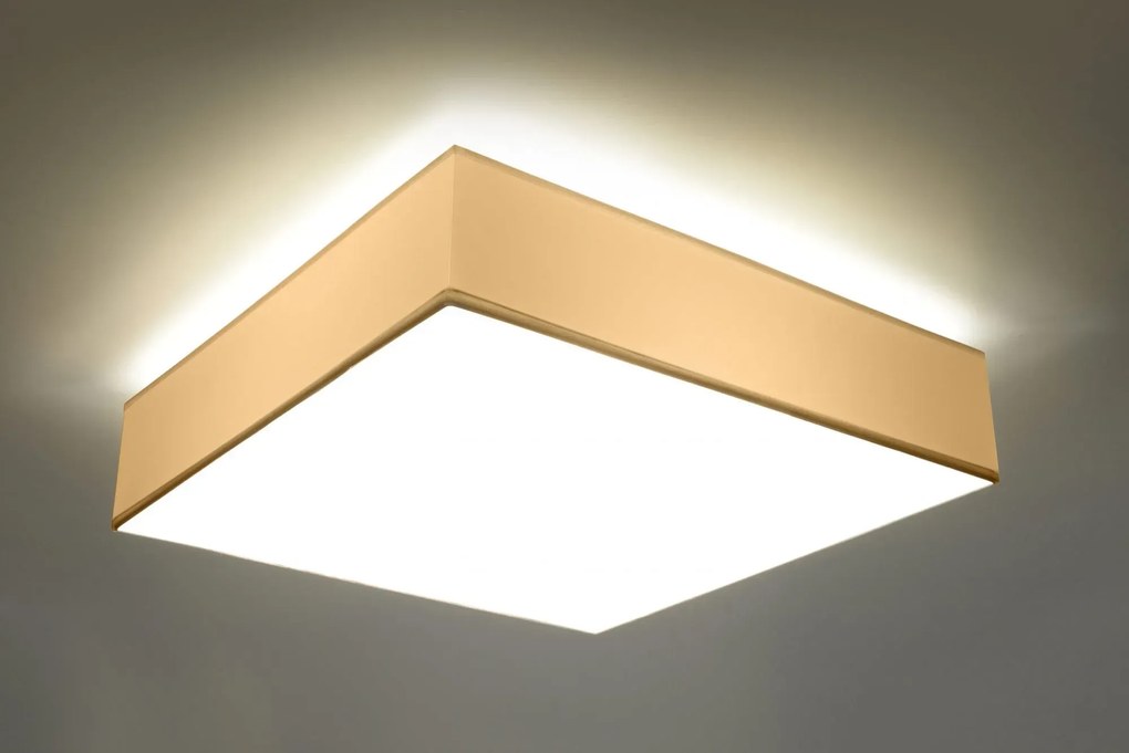 Kwadratowy minimalistyczny plafon E797-Retos - biały