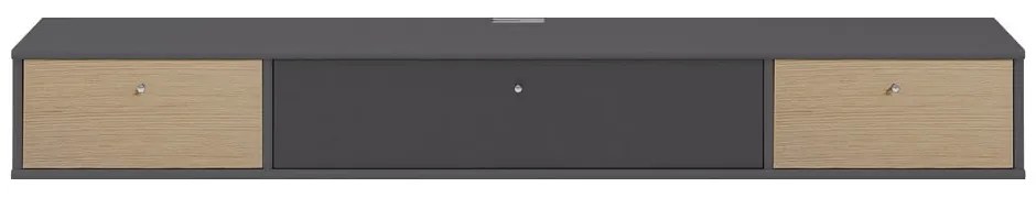 Antracytowa szafka pod TV Mistral 035