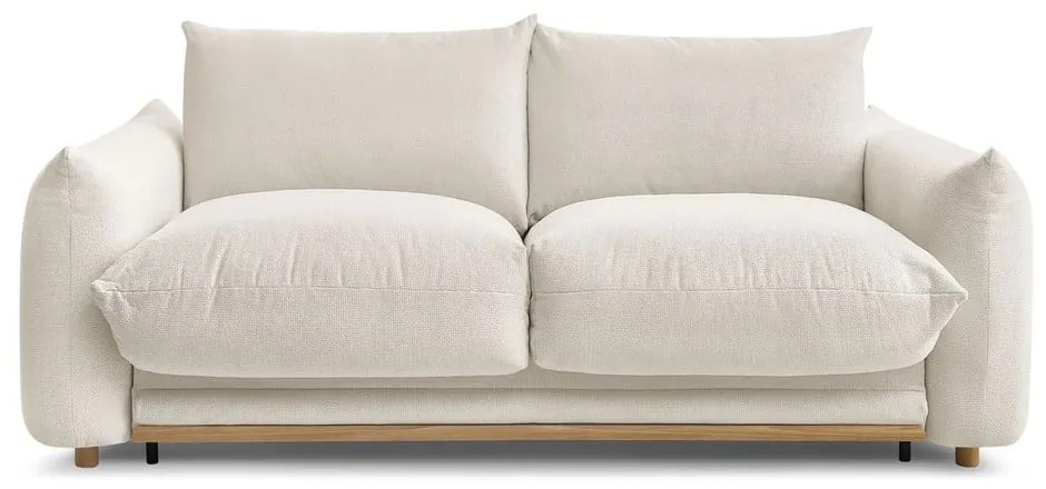 Kremowa rozkładana sofa 214 cm Ernest – Bobochic Paris