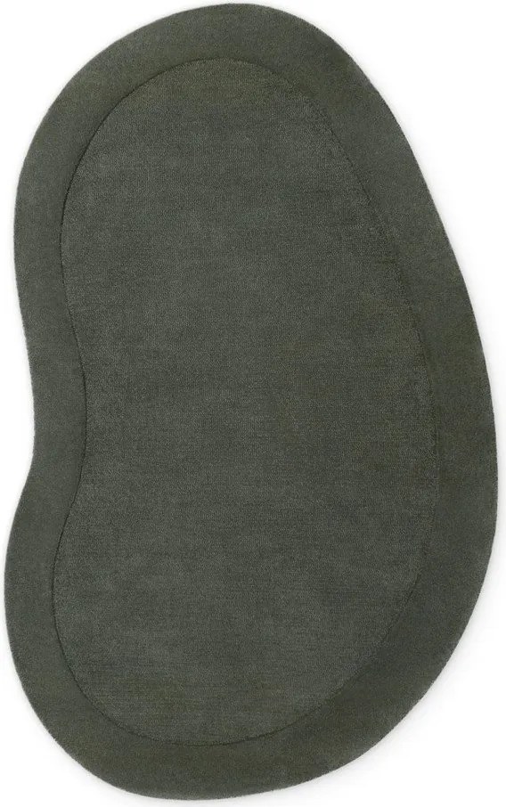 Ciemnozielony dywan z mieszanki wełny tkany ręcznie 125x200 cm Kari Organic – Villeroy&amp;Boch