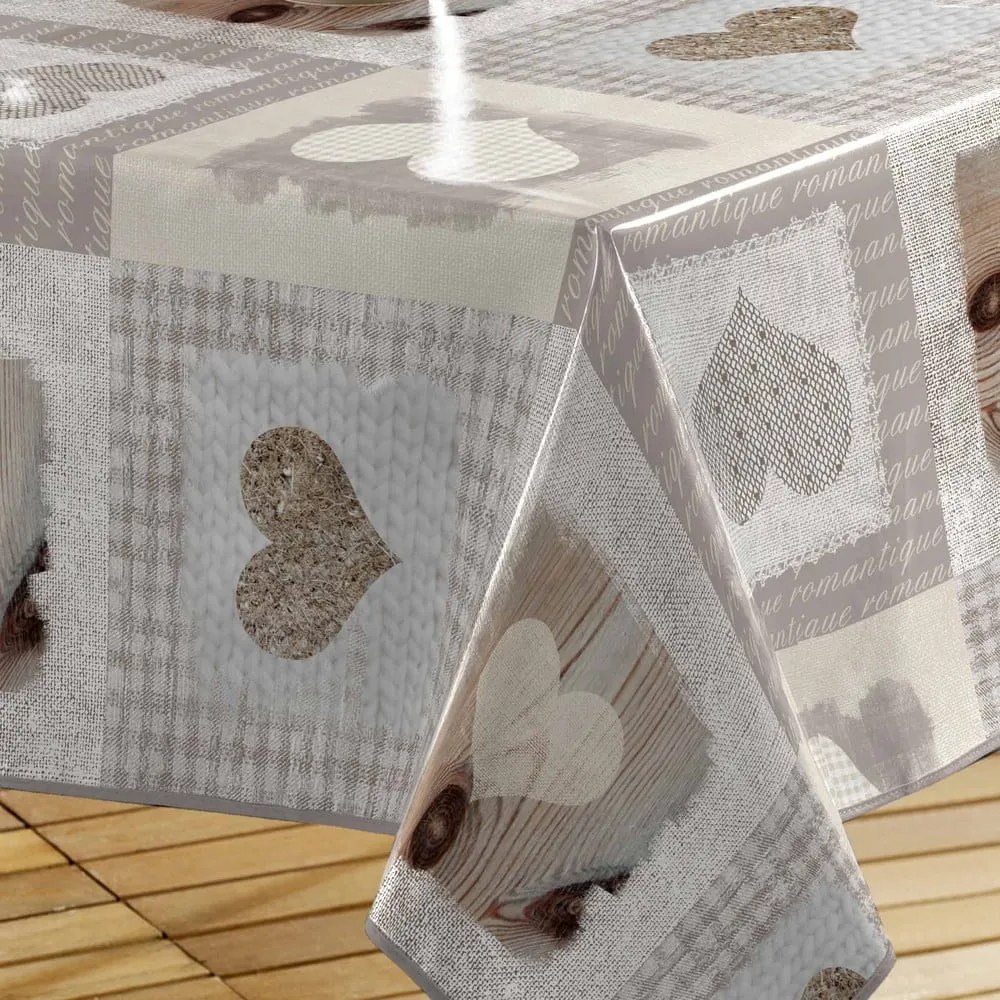 Obrus zmywalny z PCV 140x240 cm Cosy Coeur – douceur d'intérieur