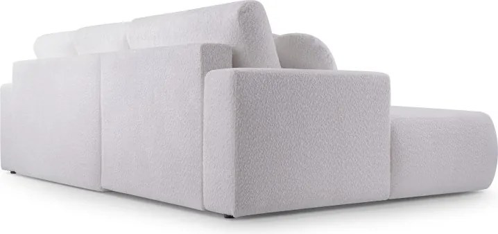 Narożnik VELO wolnostojący układ L strona Prawa z funkcją spania w tkaninie Coral 70