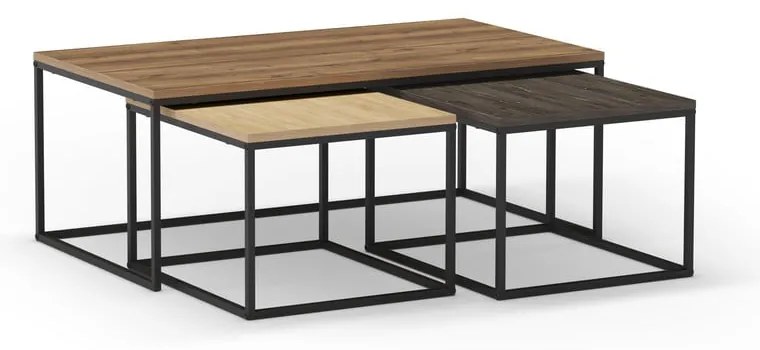 Stoliki zestaw 3 szt. 60x110 cm Camelia – Marckeric
