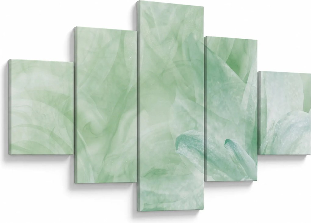 Obraz - Zielony kwiat (125x70 cm)