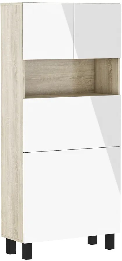 Szafka z biurkiem składanym dąb sonoma + biały Z2-G45