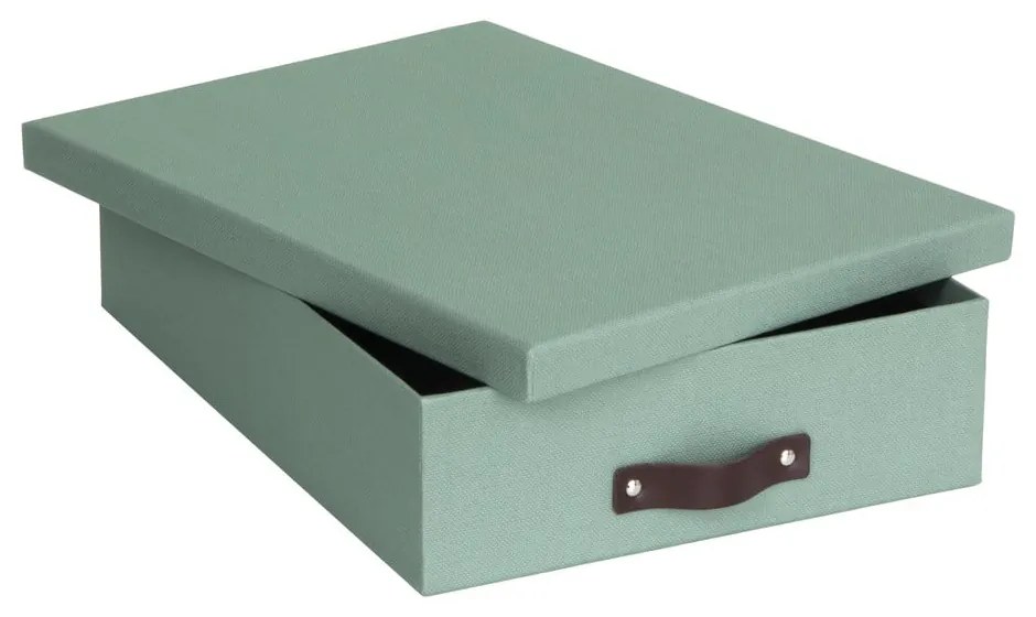 Zielony kartonowy organizer na dokumenty Oskar Canvas Paper Laminate – Bigso