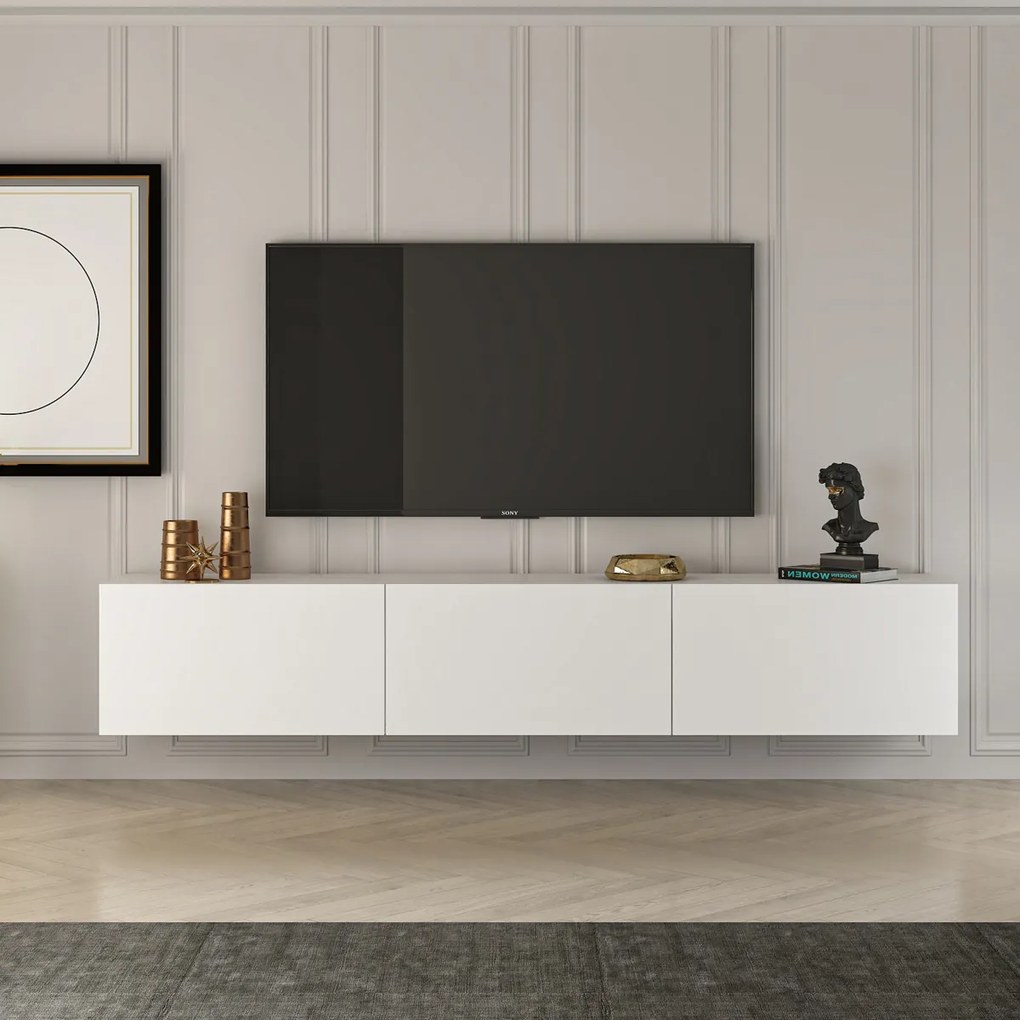 Stolik pod telewizor West White