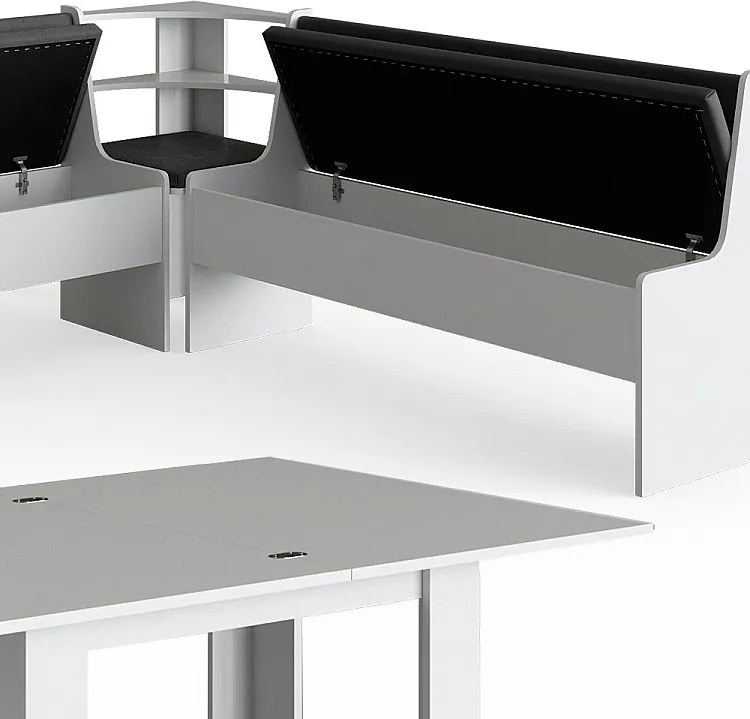 Corner Bank Group biały 210x180x80 roman