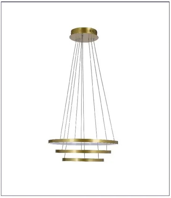Złota potrójna lampa ze zmiennym kątem nachylenia - 10X V084 G1-L09