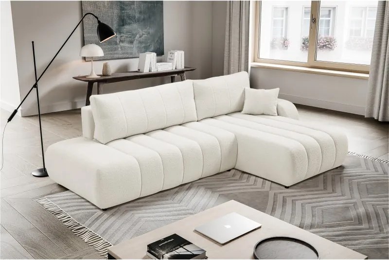 Narożnik wolnostojący BALOO Prawy w tkaninie LAMBI 12