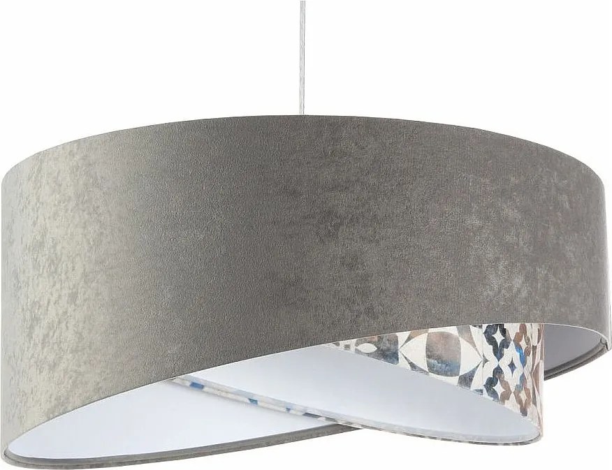 Lampa wisząca ASHES szara/biała