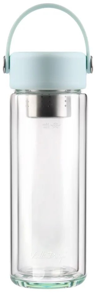 Miętowa szklana butelka 350 ml Fuori – Vialli Design