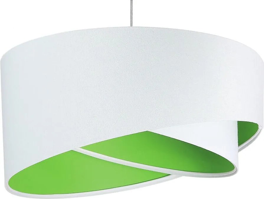 Lampa wisząca GEMSTONE WHITE biała/zielona