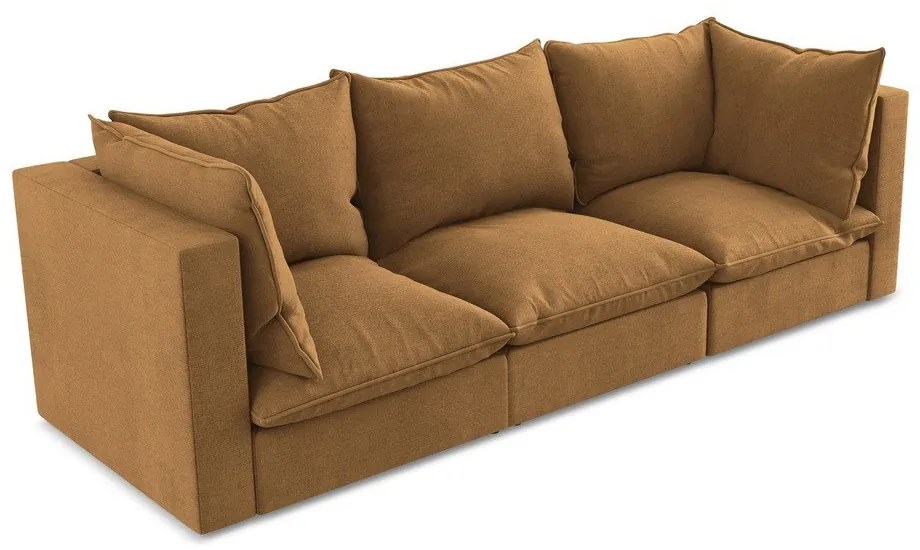 Sofa w kolorze terakoty 255 cm Manao – Makamii