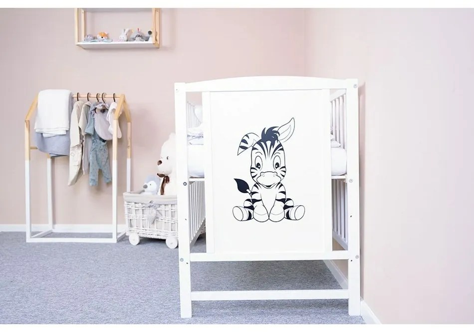 Nowe łóżeczko dziecięce Bea Zebra, białe