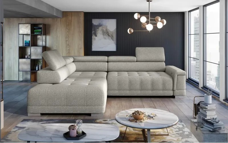 Narożnik CAMPO L elektryczną regulacją siedziska z WERSAL