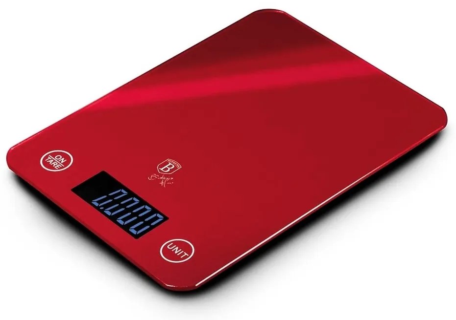 Berlinger Haus Waga kuchenna cyfrowa BurgundyMetallic Line, 5 kg