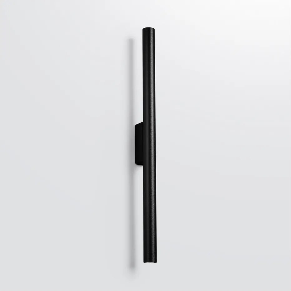 Czarny kinkiet ø 2,5 cm Fideus – Sollux