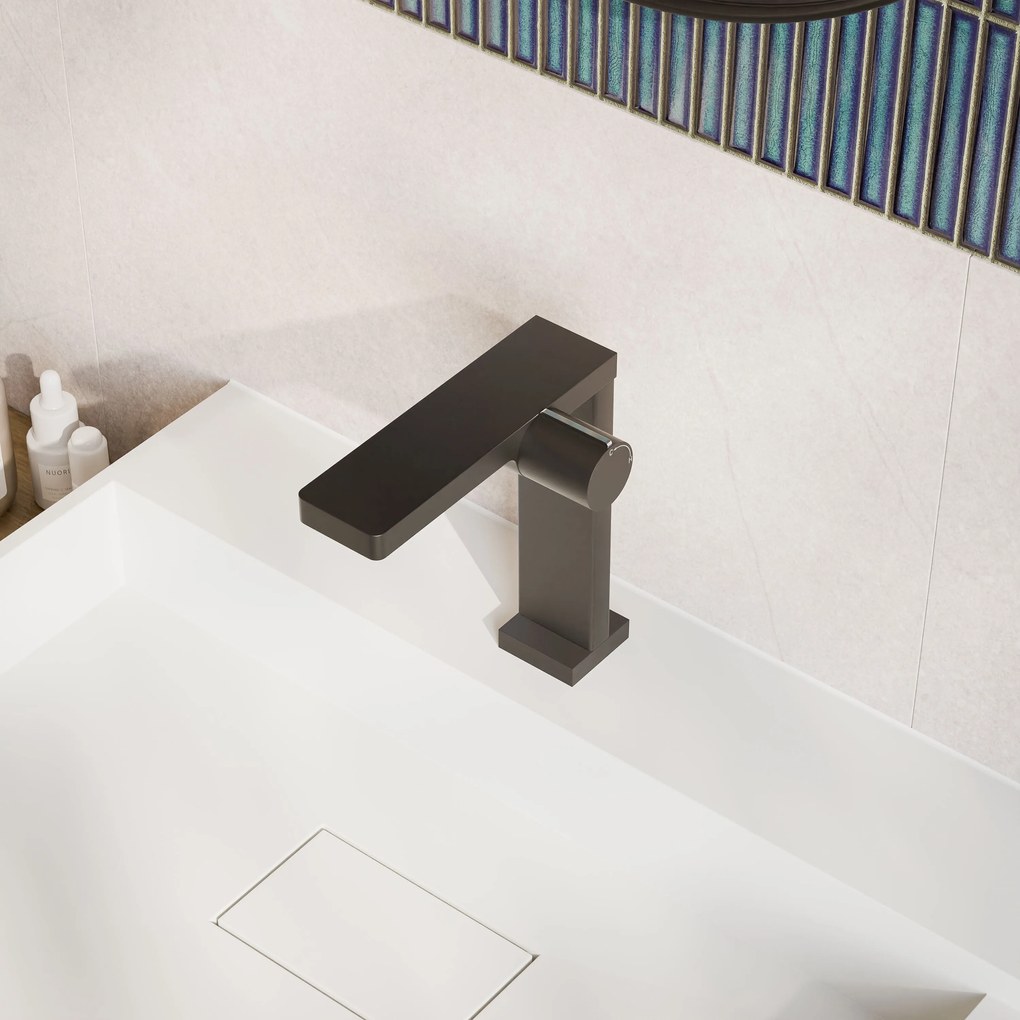 Designerska bateria umywalkowa bateria łazienkowa NT3220BWysoka wylewka - z mieszaczem