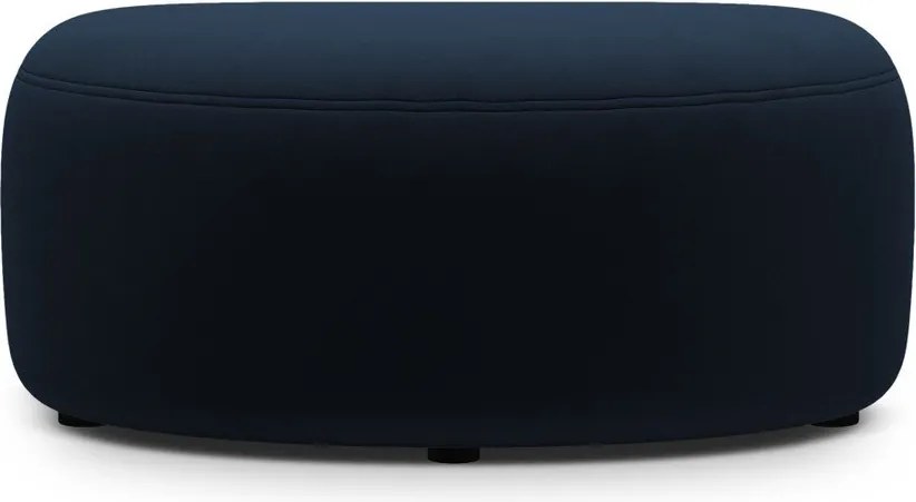 Niebieski aksamitny podnóżek Kate – Micadoni