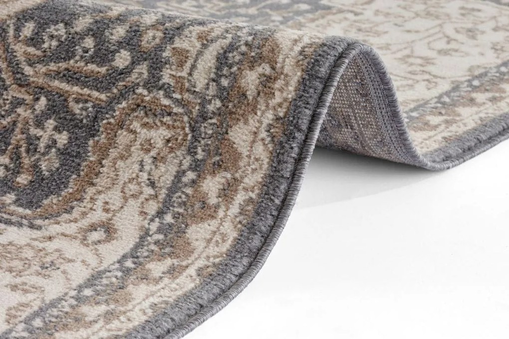 Dywan Terrain designerski Orientalny Ornament Brązowo-Czarny z krótkim włosiem 80 cm x 120 cm Certyfikat Oeko-Tex