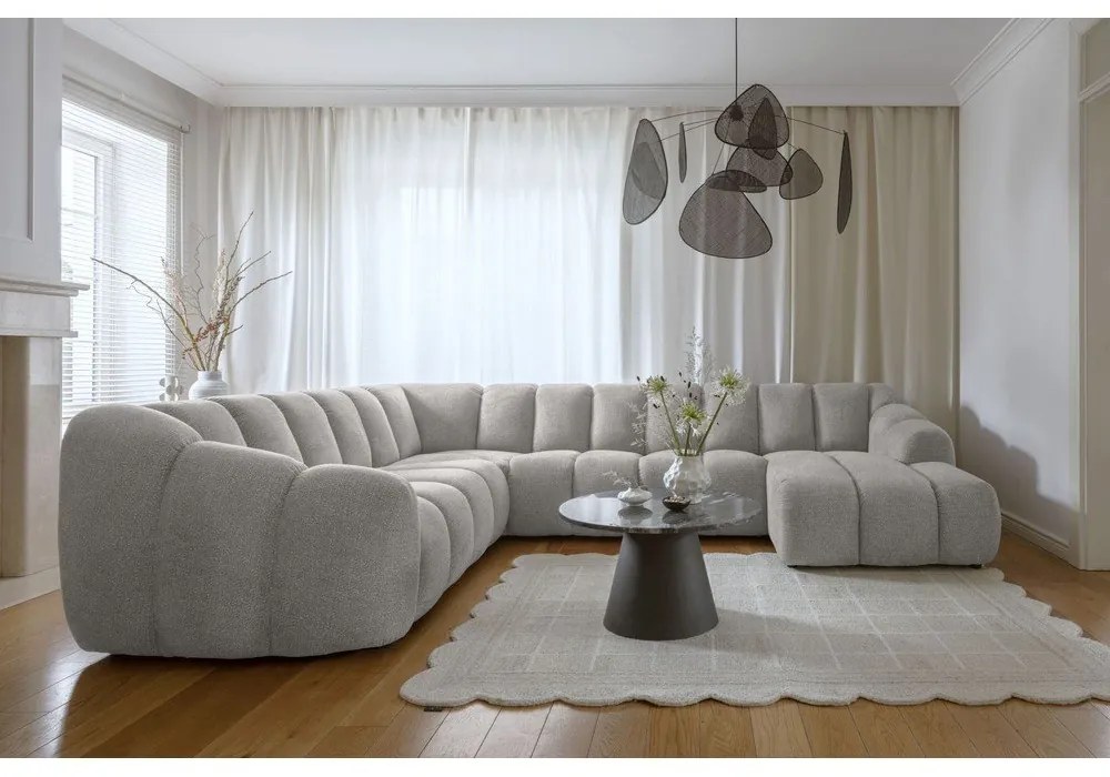 Jasnoszary narożnik (lewostronny/w kształcie litery U) Shell – Miuform