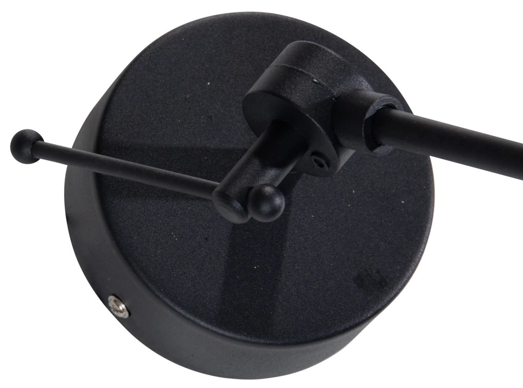 Lampa wisząca Czarna z aksamitnym kloszem Taupe 35 cm - Blitz klasyczny/Antyczny Oswietlenie wewnetrzne