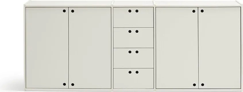 Kremowa komoda 197x80x40 cm Wally – Teulat