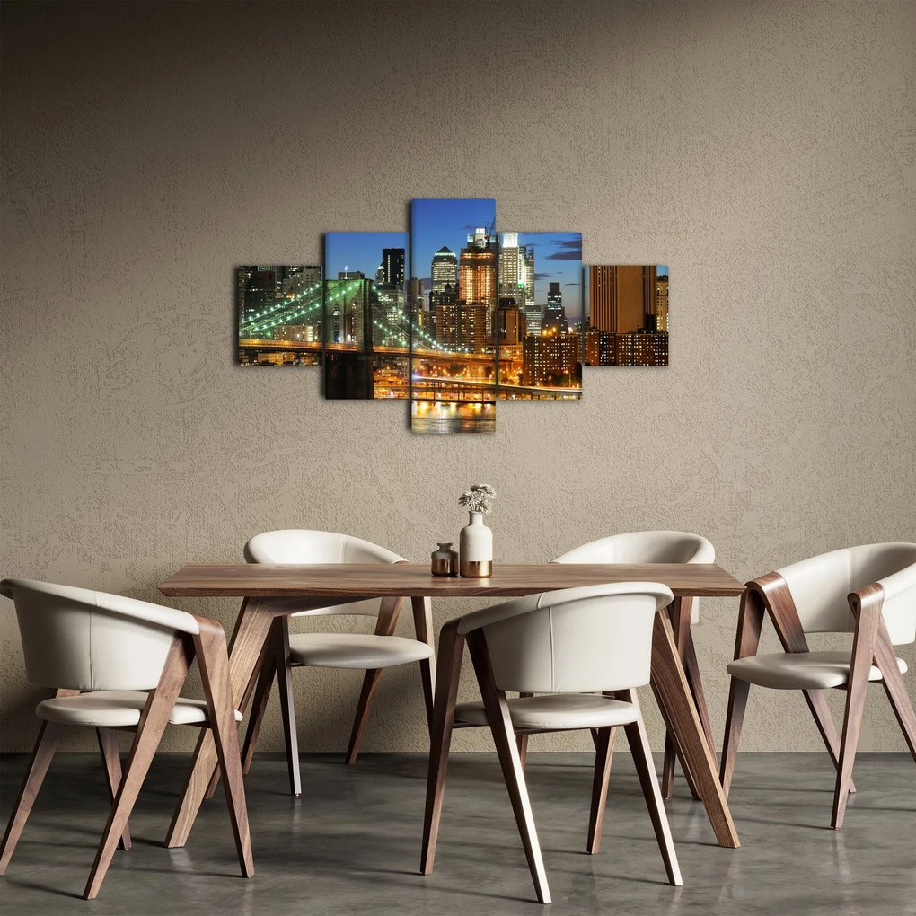 Obraz - Most z Nowym Jorkiem (125x70 cm)