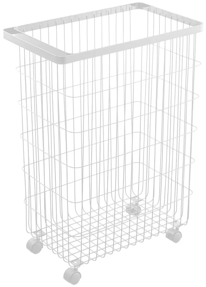 Biały metalowy kosz na pranie 55 l Tower – YAMAZAKI