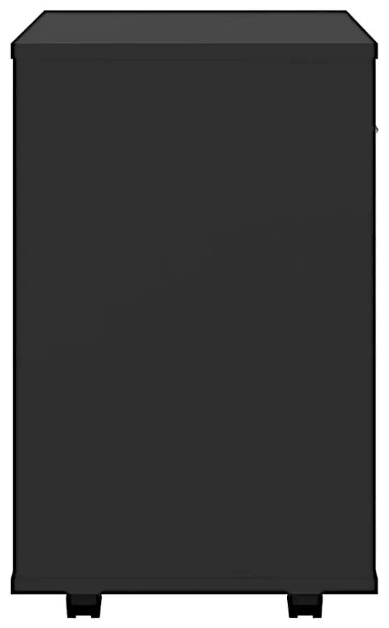 Czarny kontenerek biurowy D9-A95