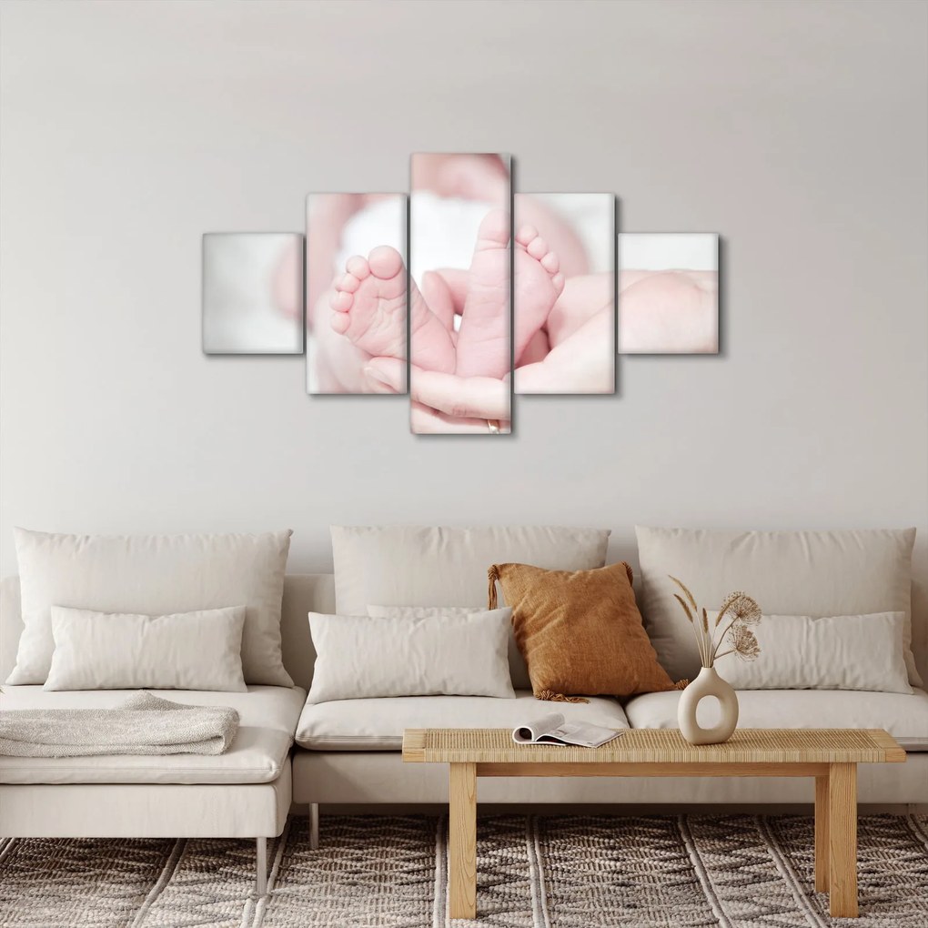 Obraz dziecięcych nóżek (125x70 cm)