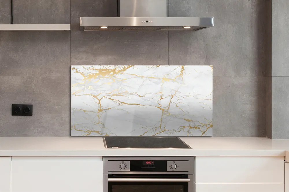 Panel szklany do Kuchni Marmurowy Akcent Wnętrza
