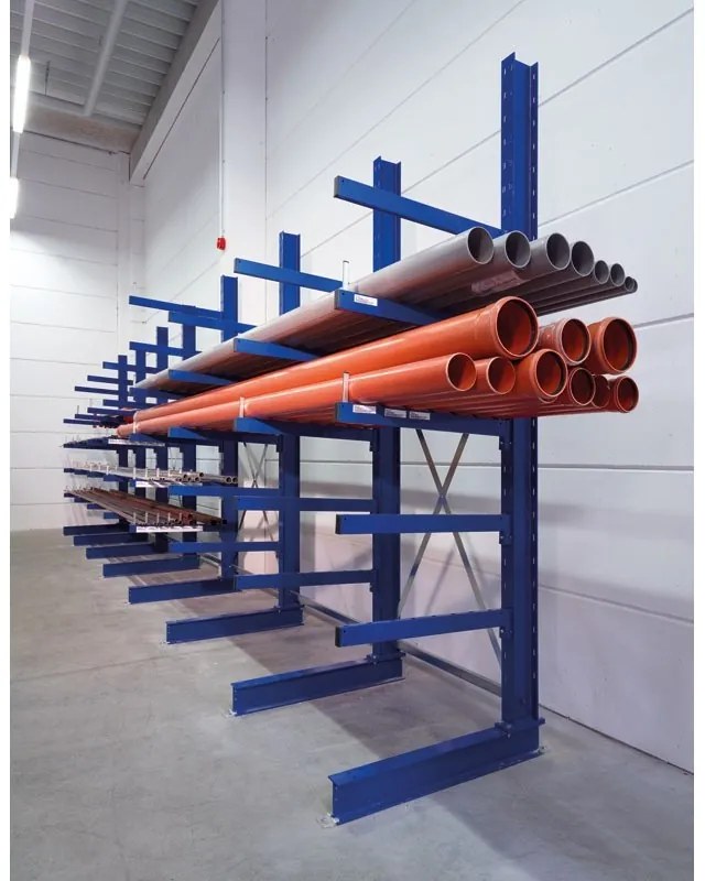 META Regał wspornikowy, jednostronny, 430 kg, 2500 x 1330 x 730 mm, dodatkowy