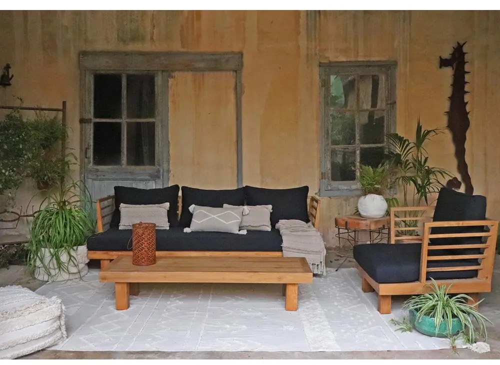 Biały bawełniany dywan tkany ręcznie odpowiedni do prania 200x300 cm Tribu Natural – Lorena Canals