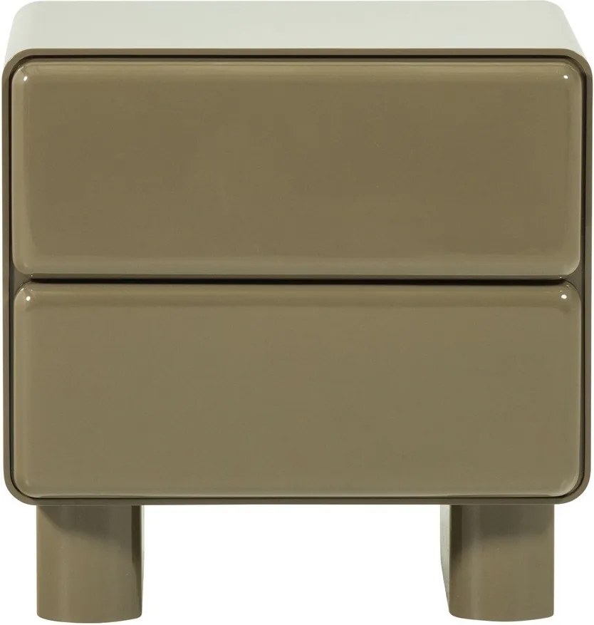 Zielona szafka nocna z połyskiem Lustra – WOOOD