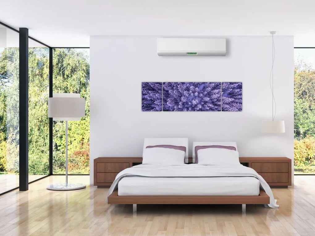 Obraz ośnieżonych drzew (170x50 cm)