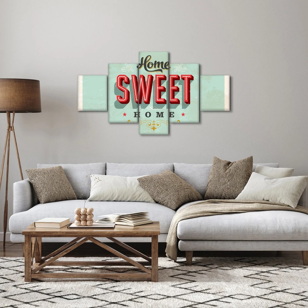 Obraz - Home sweet home (125x70 cm)