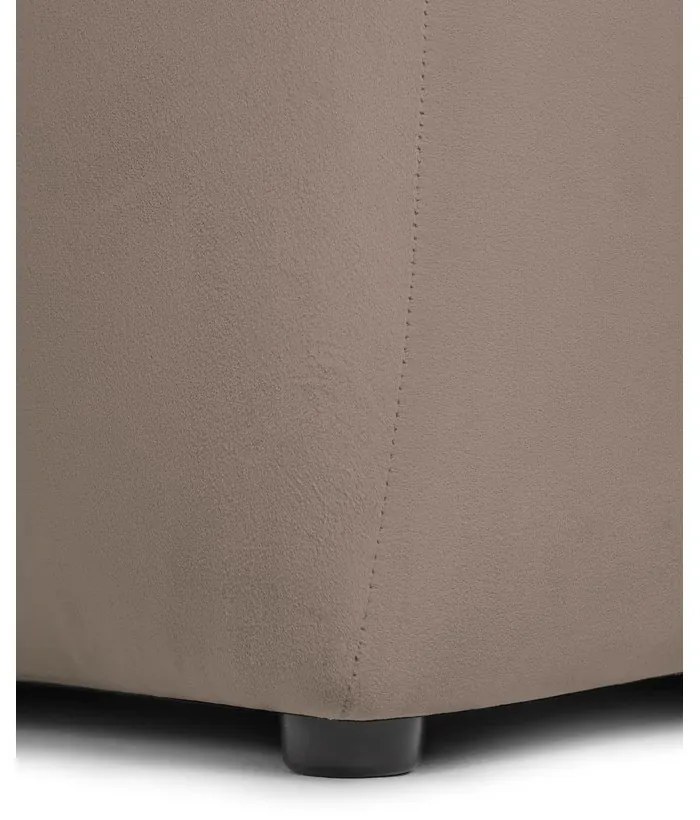 Szarobrązowa aksamitna sofa 225 cm Cube – Bonami Selection