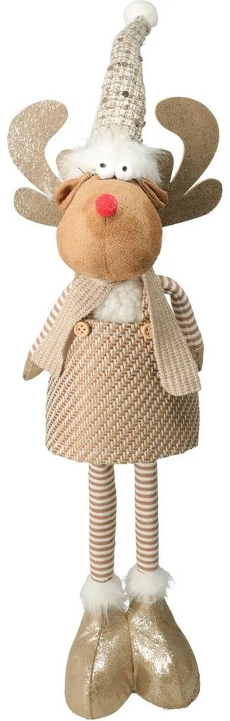 Świąteczny renifer Freda, teleskopowe nogi, 49 cm
