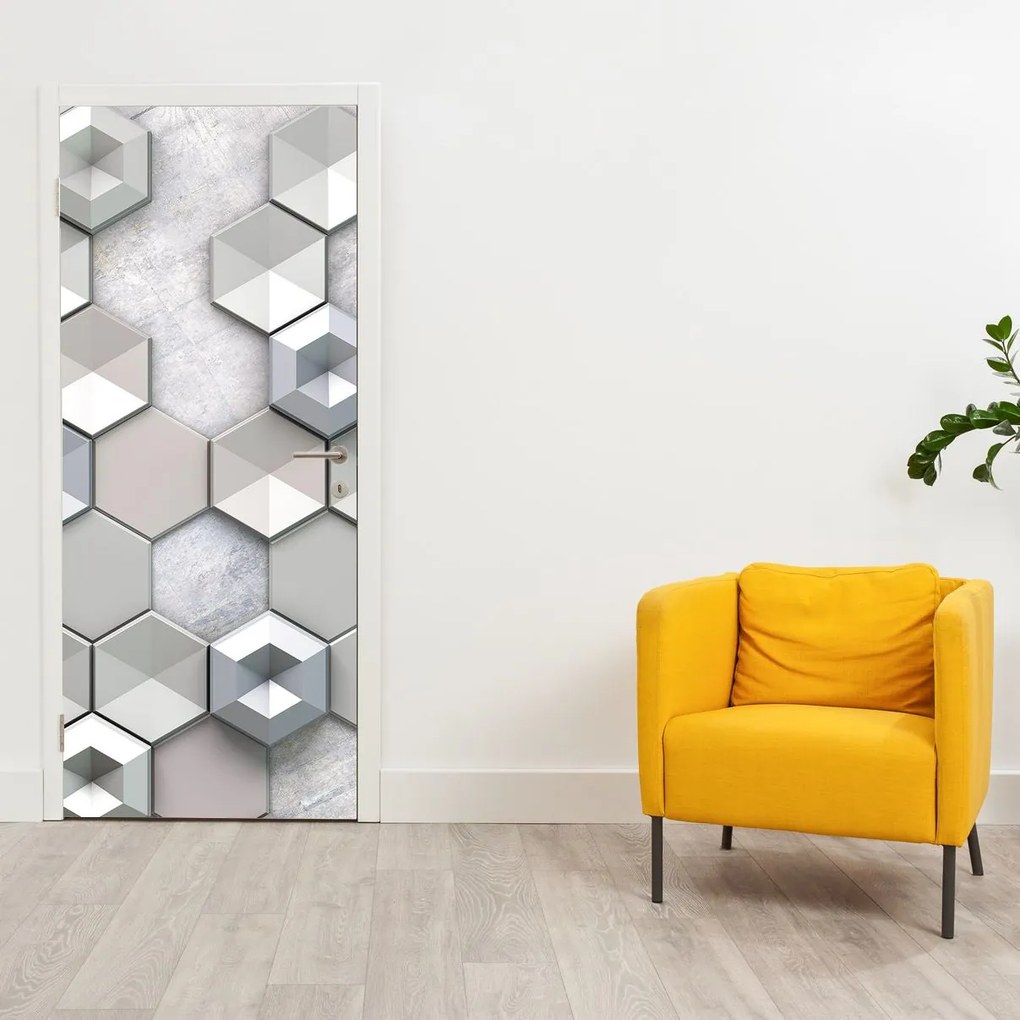 Fototapeta na drzwi - Abstrakcja 3D (95x205cm)
