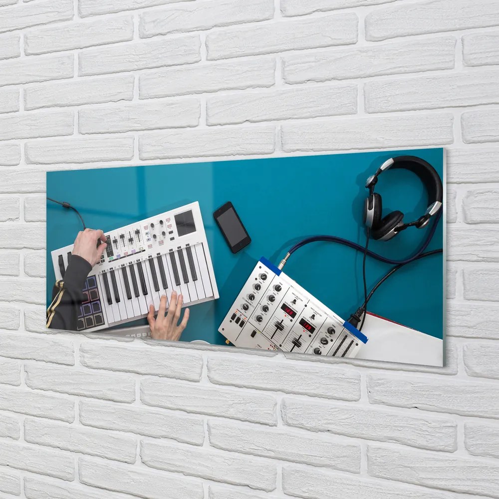 Panel szklany do Kuchni Stanowisko Mikserskie DJ-a