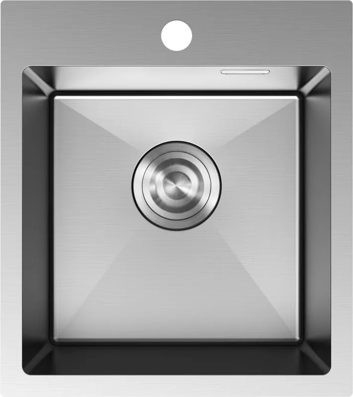 Mexen Solix zlewozmywak stalowy 1-komorowy 400 x 450 mm, inox - 6401401000-01